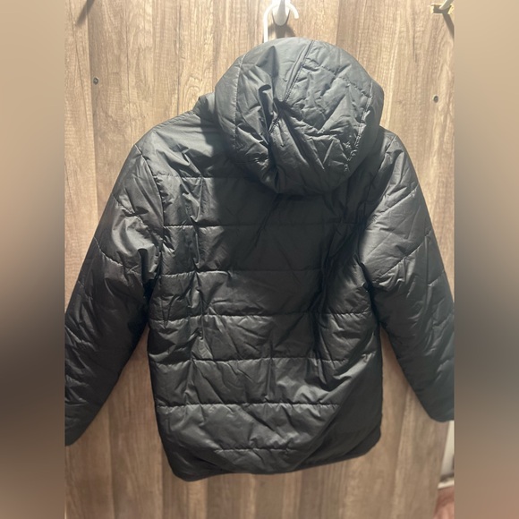 Patagonia Kids' Boys Reversible Ready Freddy Hoody XL 14 Black EUC Down Puffer - Picture 4 of 8